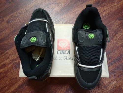 Vintage Skateboarding Shoes 2009 Circa Rogue Fusion Grip Black/Lime Size - 11 - Picture 6 of 18