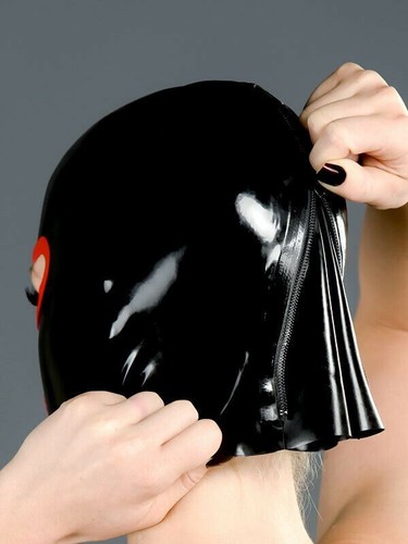 Latex Mask Nose And Mouth Rubber Mask Polymorphe Latex Mask With Back Zip A-03 3 - Picture 4 of 9