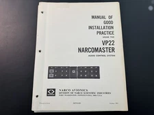 Narco VP22 Series Audio Installation, Service, and Parts Manual