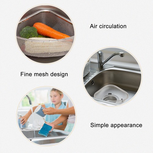 Strainer Basket Triangle Drain Basket Sink Waste Filter Basket - Picture 6 of 11
