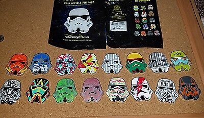 Disney Pins STAR WARS STORMTROOPER HELMETS Mystery Pack 5 Pins