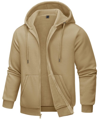 Mens Full Zip Sweatshirt Fleece Hoodie Sweat Shirts Casual Outdoor Sport Jackets - Picture 42 of 118
