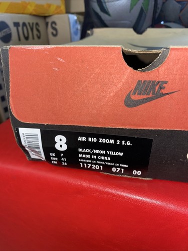 Vintage Nike Air Rio Zoom 2 SG Soccer Shoes, Size 8, New with Box - Picture 7 of 7