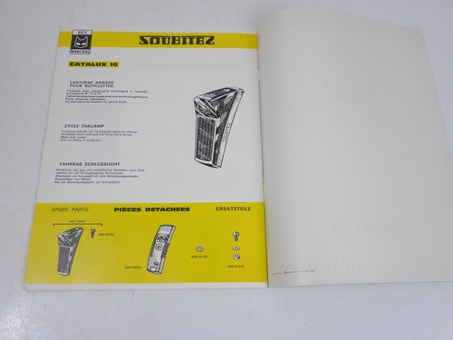 catalogue SOUBITEZ phare velo mobylette 1960 old bike bici peugeot motobecane - Imagen 6 de 6