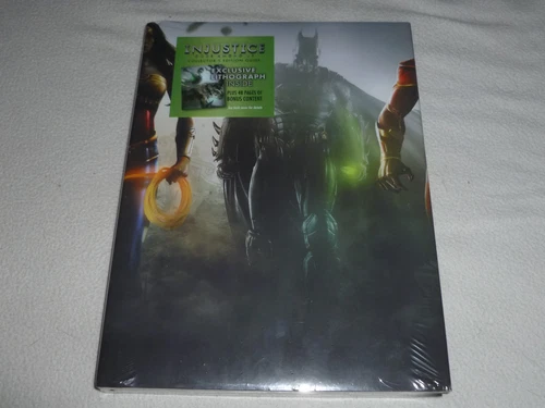 SEALED NEW INJUSTICE GODS AMONG US COLLECTORS EDITION GUIDE EXCLUSICE LITHOGRAPH