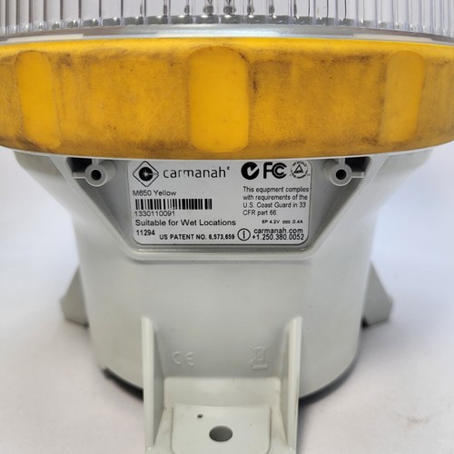 Carmanah M650 LED Solar Marine Lantern in Yellow - For Buoys and Beacons - Picture 4 of 8