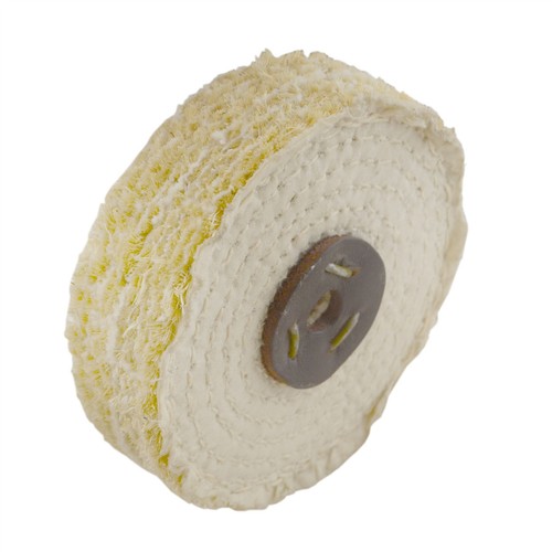 Coarse Sisal Fast Cut Buffing Polishing Mop 4" x 1" 2 Section 1st Stage Metal - Picture 1 of 3