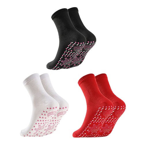 Self Heating Tourmaline Magnetic Therapy Health Socks Infrared Foot Pain Warmth - Picture 4 of 14