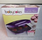 NIB BABYCAKES Cupcake Maker Nonstick Purple, 6 Compartments