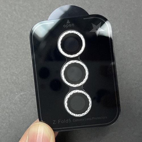 For Samsung Galaxy Z Fold5 Diamond Metal HD Glass Camera Lens Protector Ring Cap - Picture 8 of 18