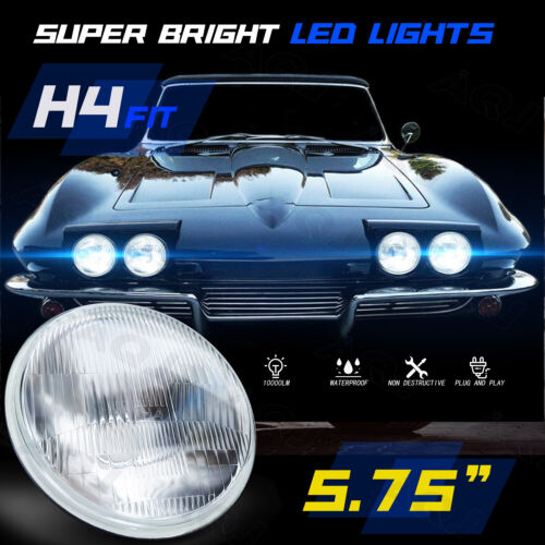 5.75" 5-3/4 inch Round LED Headlights High-Low for Ford Galaxie 500 1962-74 - Bild 3 von 19