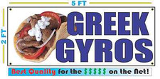 GREEK GYROS Banner Sign NEW Larger Size Best Quality for the $