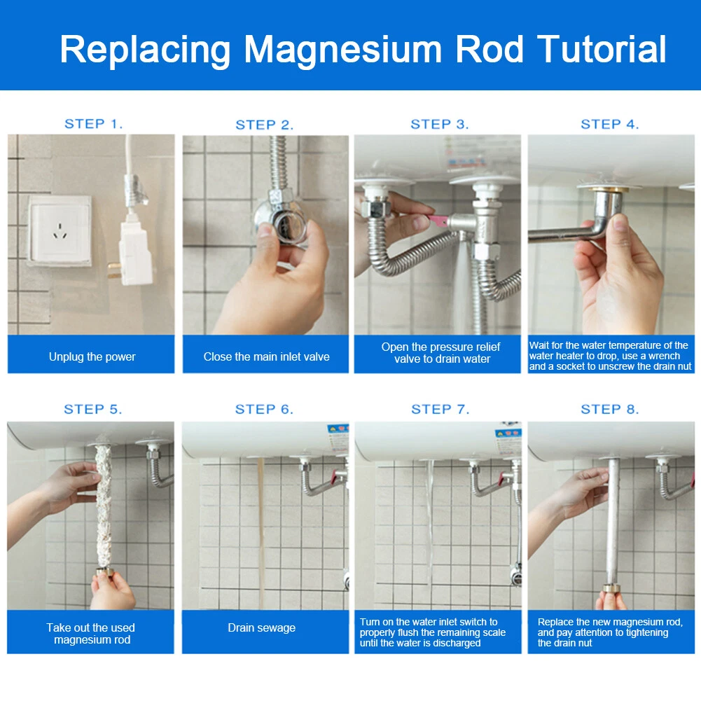 9.25u0026#039;u0026#039; Bar RV Parts Magnesium Anode Rod Water Heater Replacement  For Suburban | eBay