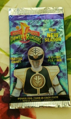 Vintage 1994 Mighty Morphin Power Rangers ONE Open PACK Trading Cards 90's Saban - Picture 1 of 3