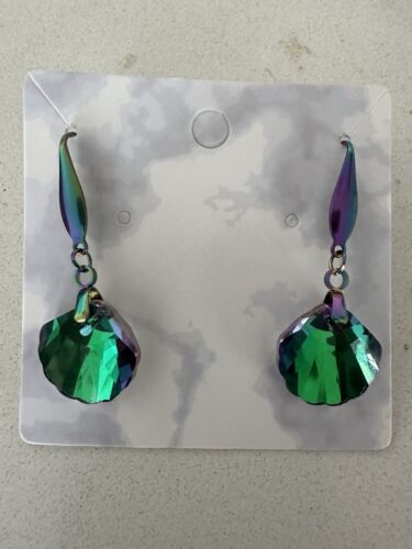 Twinkle Star Crystal Glass Earrings, statement Formal Elegant Fashion earrings - Picture 6 of 24
