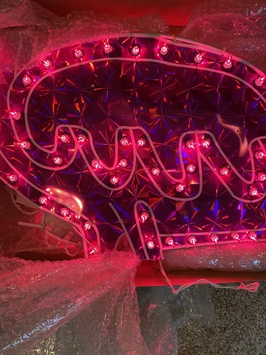 Roman Lights Yard Decor Indoor Outdoor Holographic light 36"h Flamingo New w/box - Picture 3 of 7