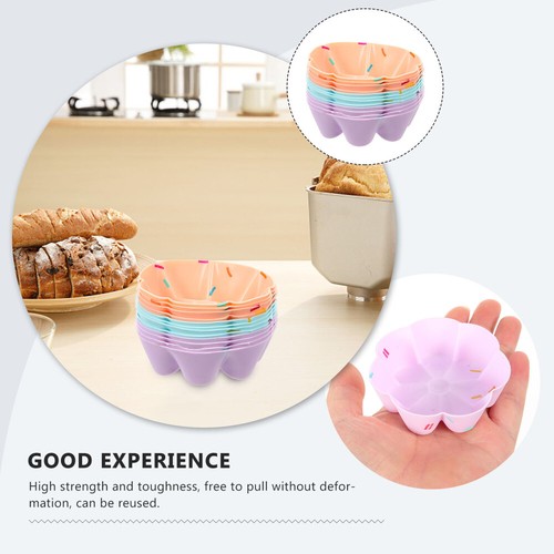 12 Pcs Backförmchen Aus Silikon Mini-Silikonformen Cupcake -Formen - Bild 11 von 12