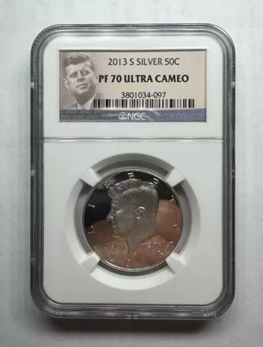2013 S 50C SILVER Kennedy Half Dollar NGC PF 70 ULTRA CAMEO 2011 S 
