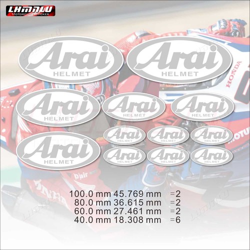 For Arai Helmet Sticker Motorcycle Fairing Decal Bodywork Vinyl Logo #0619 - Imagen 13 de 24