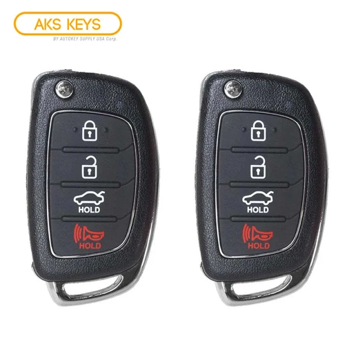 2 Replacement for Hyundai Sonata 2015 2016 2017 Remote Flip Key Fob TQ8-RKE-4F16 - Picture 3 of 5