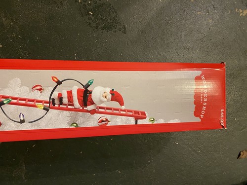 43" Wondershop Zielscheibe Weihnachten animiert Indoor Klettern Santa Lichter Lieder - Bild 2 von 4