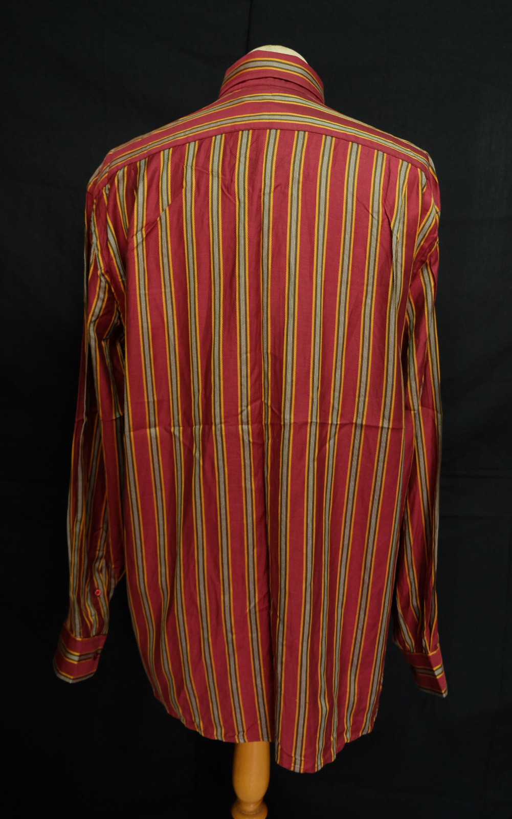 Faconnable Button Down Multicolor Herringbone Str… - image 4