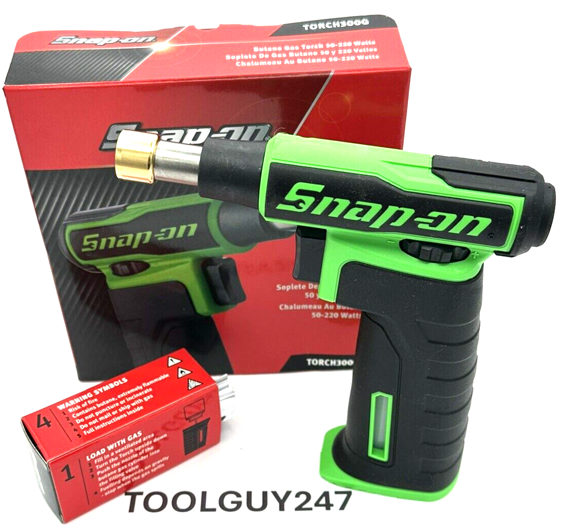 SNAP ON TOOLS GREEN BUTANE GAS TORCH TORCH300 TORCH300G HEATGUN