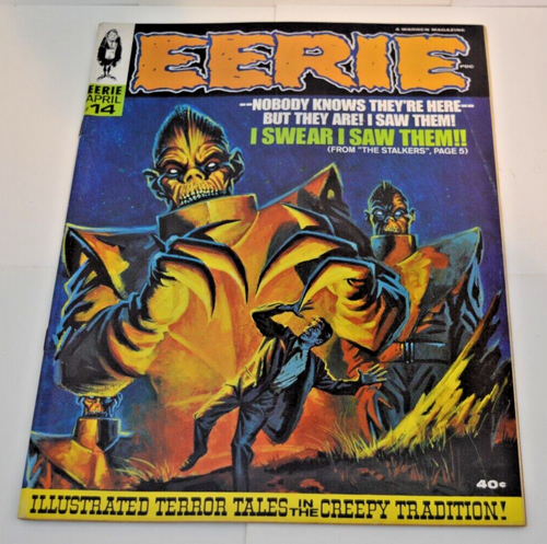 WARREN MAGAZINE HORROR EERIE #14 APRIL 1968 SILVER AGE FN - Picture 1 of 3