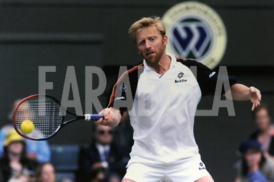 Photo de presse vintage Tennis,Roland Garros,Stefan Edberg,1989,tirage