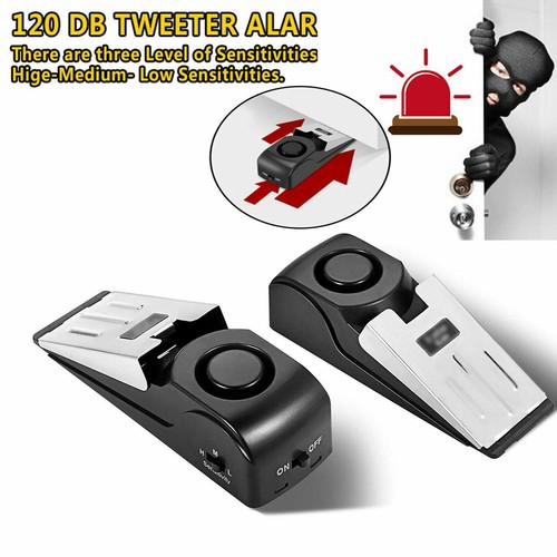 120dB Home Security Wedge Door Stop Alarm System Device New B I0 Hot R2 E7A3 - Picture 4 of 11