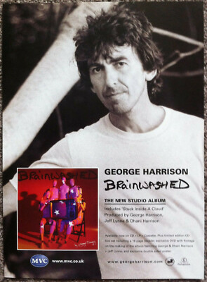 GEORGE HARRISON - BRAINWASHED 2002 Full page UK magazine ad