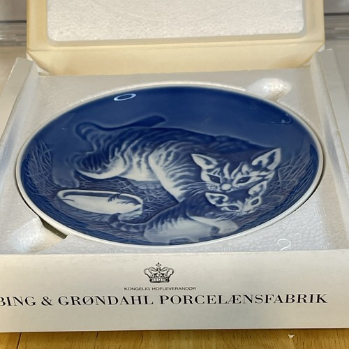 Tazón B&G madre gato y gatito en caja original Día de la Madre 1971 porcelana - Imagen 6 de 12