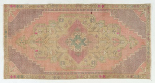4.3x8.4 Ft Vintage Handmade Turkish Village Rug. Wool Carpet for Home & Office - Picture 5 of 5