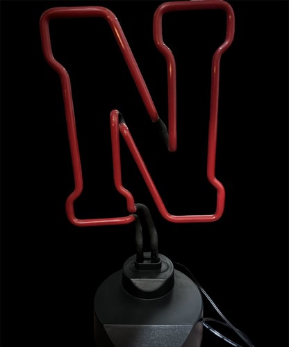 Nebraska Husker N Neon Light Desk Lamp College Sports NCAA Volleyball Football - 第 2/3 張圖片