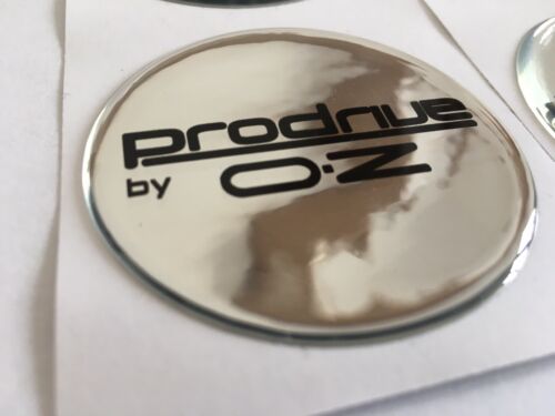 ALURAD PFF7 GT1 PRODRIVE OZ GEWÖLBTES HARZ MITTE KAPPE AUFKLEBER X4 CHROM 55 mm - Bild 3 von 5