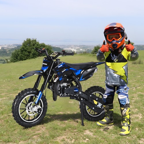 Kids Dirt Bike Mini Motor 2-Stroke 49CC Gas Motorcycle Pocket Motorbike w/Brakes - Picture 16 of 37