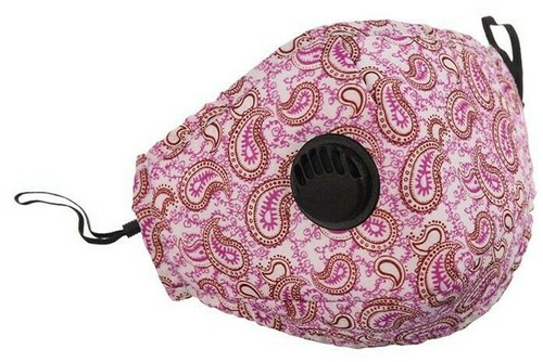 Reusable Cloth Cotton Face Mask Guard With Air Breathing Valve & 2 PM2.5 Filters - Picture 39 of 155