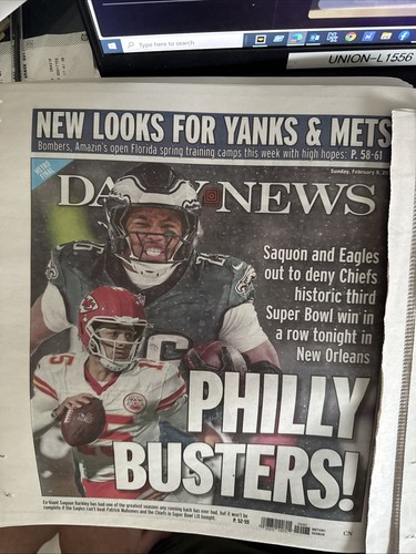 NY Post  Party Crasher / Daily News Philly Buster 2/9/25 - Picture 2 of 2