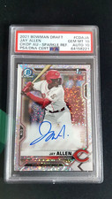 2021 BOWMAN CHROME DRAFT JAY ALLEN AUTO-SPARKLE REFRACTOR PSA 10 / AUTO 10 #/71