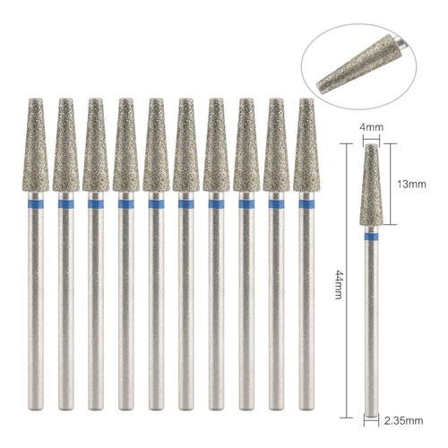 KADS 10x Diamond Milling Cutter For Manicure Electric Nail Drill Pedicure Tool - Picture 58 of 58