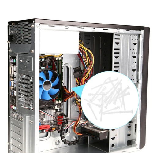 20 Pcs Stoßdichtungsfeindliche Nägel Lüfterschraube Computergehäuse Schrauben - Afbeelding 11 van 12