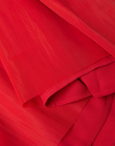 RRP €1100 NEIL BARRETT Midi Dress IT42 US6 UK10 M Red Drawcord Straps Racerback - Picture 8 of 10