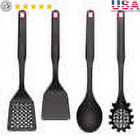 4Pc Nylon Kitchen Tools Set Turner Spoon Fork Nonstick Dishwasher Safe New