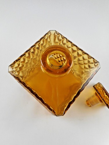 1970 Braunglas Flasche und Vase Deko - Bild 4 von 7
