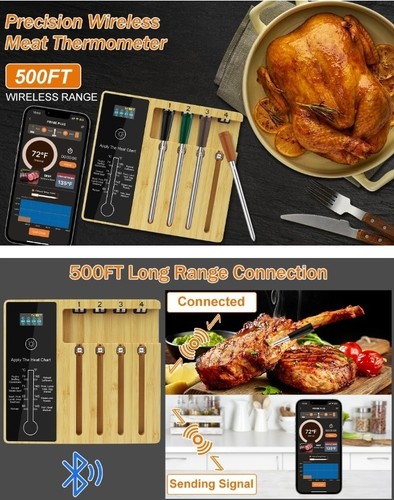 PROBE PLUS Wireless Meat Thermometer 4 - Probe Pack. App Monitored Bluetooth - Picture 12 of 12