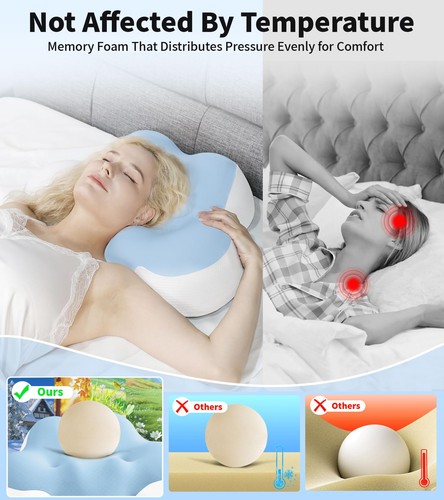 Cervical Pillow for Neck and Shoulder, Ergonomic Side Sleeper Pillow for Neck... - Picture 4 of 7