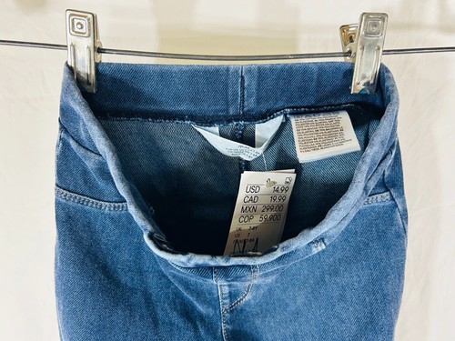 H&M Girl's Denim Flare Pull-On Stretch Jeggings Size 7 NWT - Picture 5 of 6