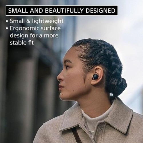 Naprawdę bezprzewodowe słuchawki Bluetooth z redukcją szumów Sony WF-1000XM5 - czarne - Zdjęcie 8 z 8