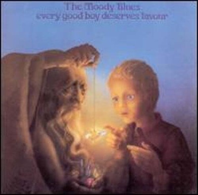 THE MOODY BLUES : EVERY GOOD BOY DESERVES FAVOUR (CD) DISC+CVR ART-NO CASE-VG