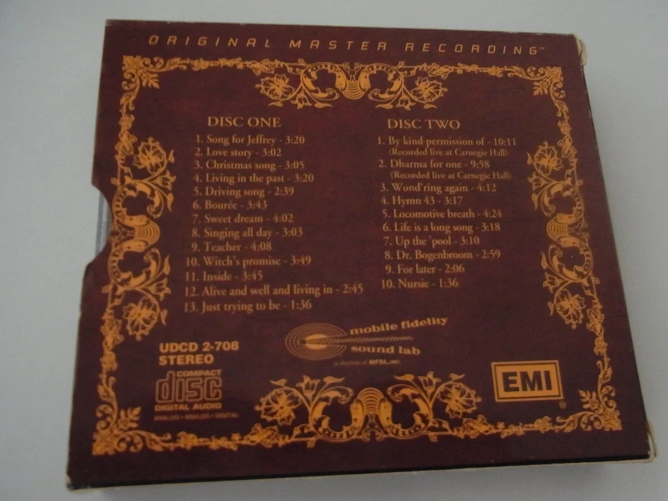 Jethro Tull / Living in the Past MFSL 2 CD Box ( 24 Karat Gold ) USA - Bild 2 von 4